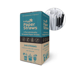 Envirostar Paper Straws 4 Ply 240 Pcs
