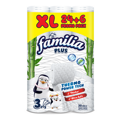 Familia 3ply Bamboo Toilet Paper 30 Rolls