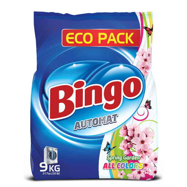 Bingo Front & Top Load Washing Powder 9kg Spring Garden
