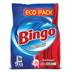 Bingo - Front & Top Load Washing Powder - Rose - 9kg
