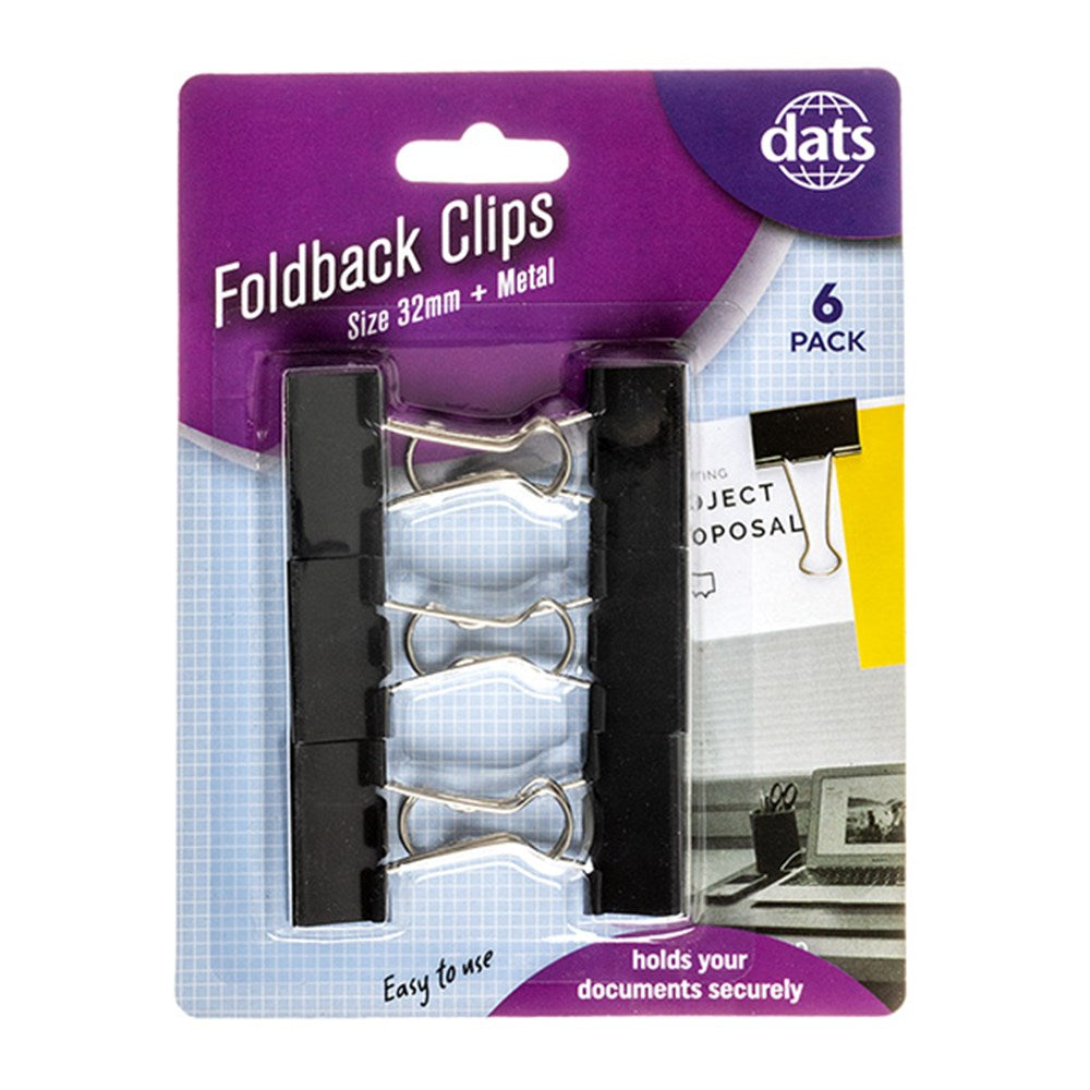 Dats Fold Back Clips 8pcs
