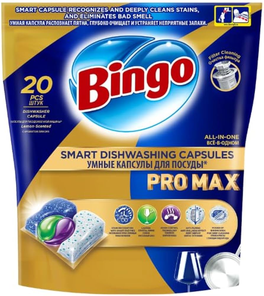 *Bingo PRO Max Dishwashing Tablet Pro 20pcs