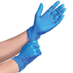 Vinyl - Ocean Blue Gloves Small 100 Pack