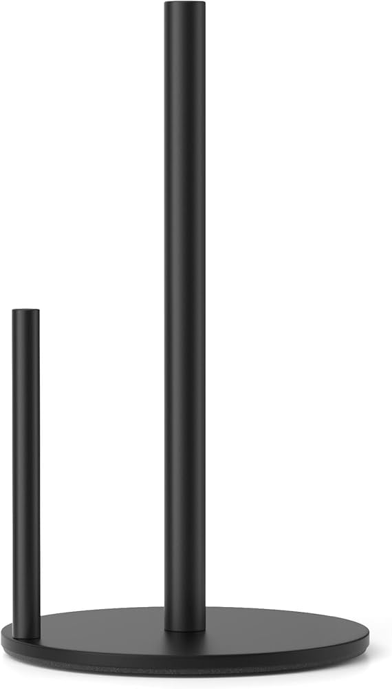 A&C Slim Line Black Paper Towel Holder