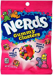 Nerds Gummy Cluster Rainbow Bag 141g * 12 Pack