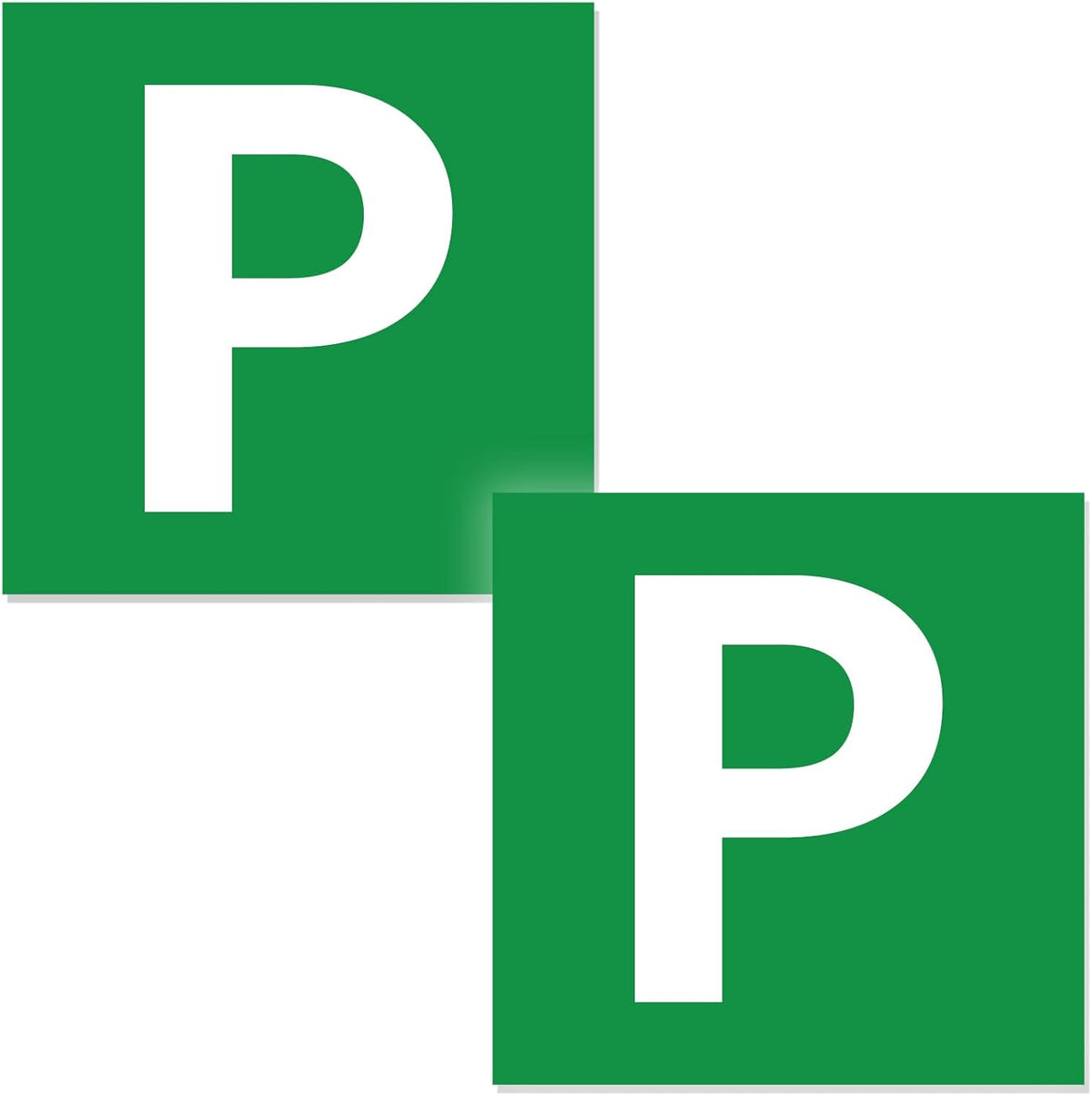Yat Magentic Green P Plates