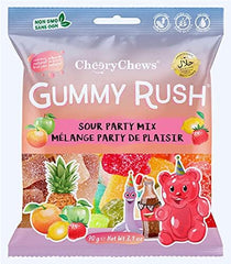 Gummy Rush Sour Party Mix Bag 90g * 12 Pack