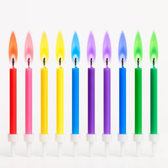 Birthday Candle Set Multi Color 12pc