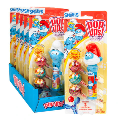 Pop Ups Lollipop Smurf 6 Pack