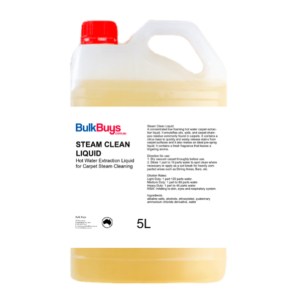 BulkBuys - Steam Clean Liquid - 15L