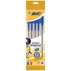 BIC Cristal Original Ballpoint Pens Blue 5 Pack