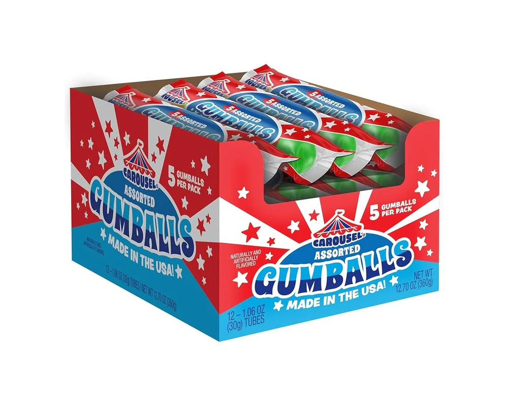 Carousel 5 Gumballs Assorted 60g * 12 Pack