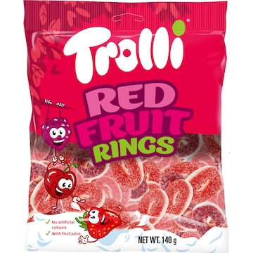 140G TROLLI RED FRUIT RINGS