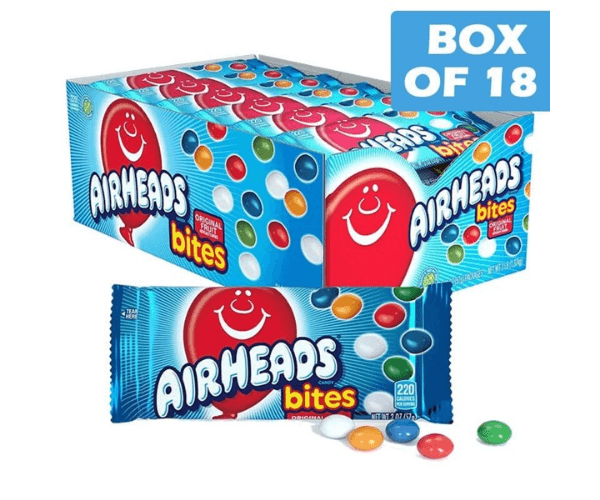 Airhead Bites Original Fruit 57g * 18 Pack