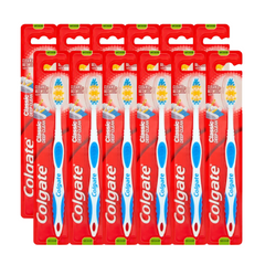 12 x Colgate Deep Clean Toothbrush Medium Assorted Colours