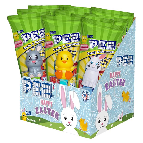 US PEZ Dispensers - Easter Assorted Poly Pack 16g * 12 Pack