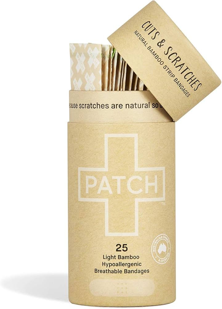 Cuts & Scratches - Natural Bamboo Strip Bandages - 25pcs