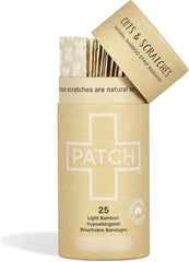 Cuts & Scratches - Natural Bamboo Strip Bandages - 25pcs