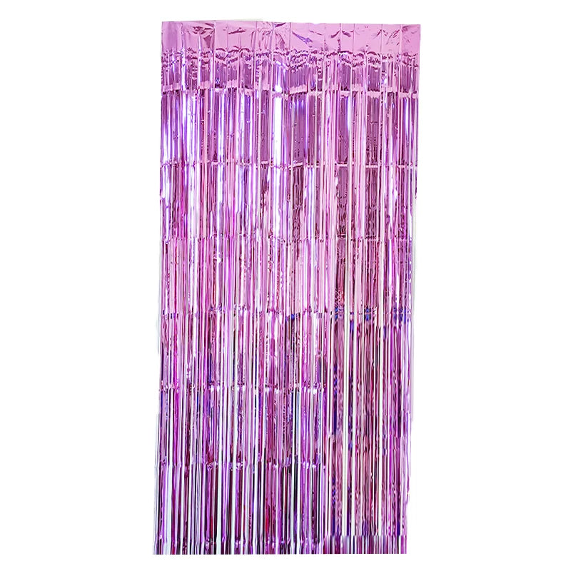 Party Makers - Foil Curtain 200x100 cm 1x Baby Pink