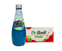 Dr Basil Nata De Coco Fruit Drink - Black Currant 290ml * 24 Pack