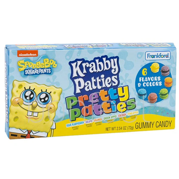 Spongebob Squarepants Krabby Patties Pretty Patties Movie Theater Box 72g * 12 Pack