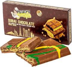 Gusto Dark chocolate bar with katifi & pistachio 200g x 6 pack