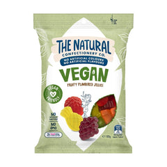 The Natural Confectionary co Vegan Fruity Flavoured Jelly 180g x18