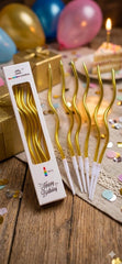 Party Makers - Metallic Candle 6pc Rainbow