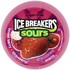 Ice Breakers Sour Berry Splash Flavour Mints Tins 42g * 8 Pack
