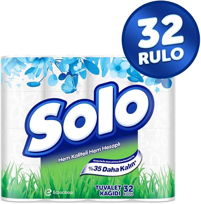 Bundle Solo Toilet Paper 2ply 96 rolls (3x32pk)