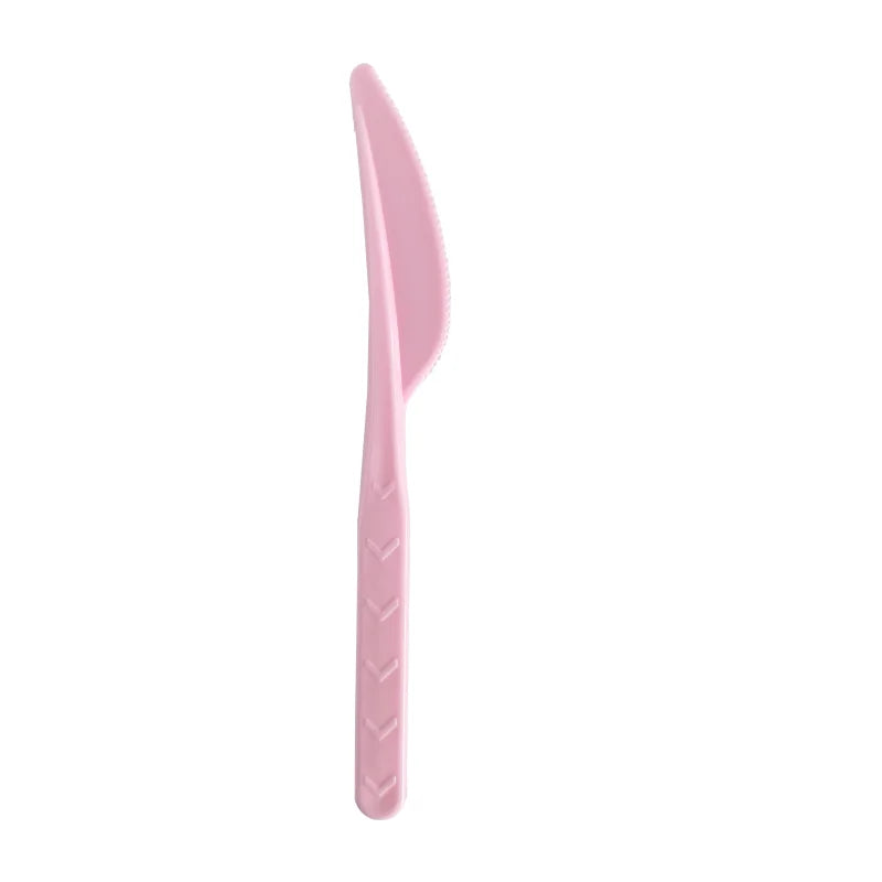 Party Makers - Reusable Plastic Knife 18pc Baby Pink