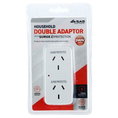 SAS Household Double Adaptor 240V 10 Amp