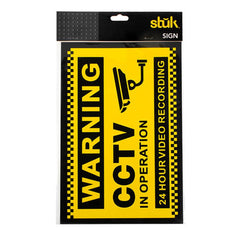 Stuk Sign Warning CCTV 20 x 30cm
