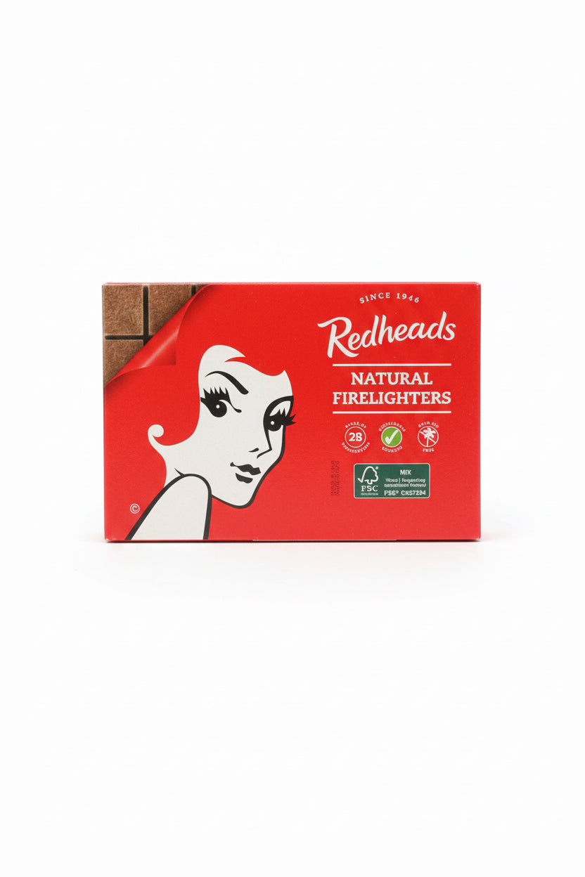 Readheads Natural Fire Lighters Brown 28 Blocks