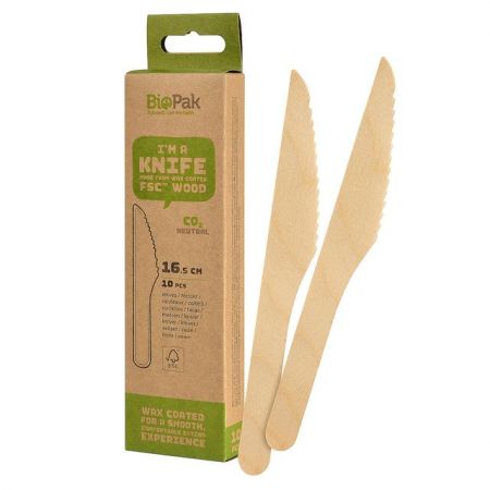 Biopak - Wooden Knife 10pcs