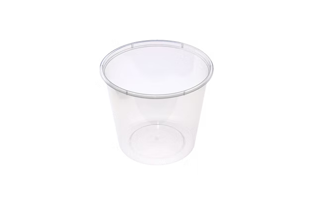Bundle Round Plastic Containers - Natural - 700ml - 500pcs