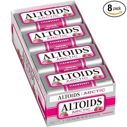 Altoids Mints Artc Strawberry Tin 34g * 8 Pack