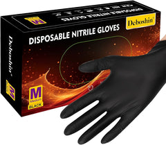 Iron Essential - Black Nitrile Gloves Small Medium Large XL 100 pcs