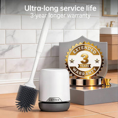 Prime - Toilet Brush With Soft Grip Handle Grey