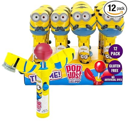 Park Avenue Play Pop Lollipop Minions 8g * 12 Pack