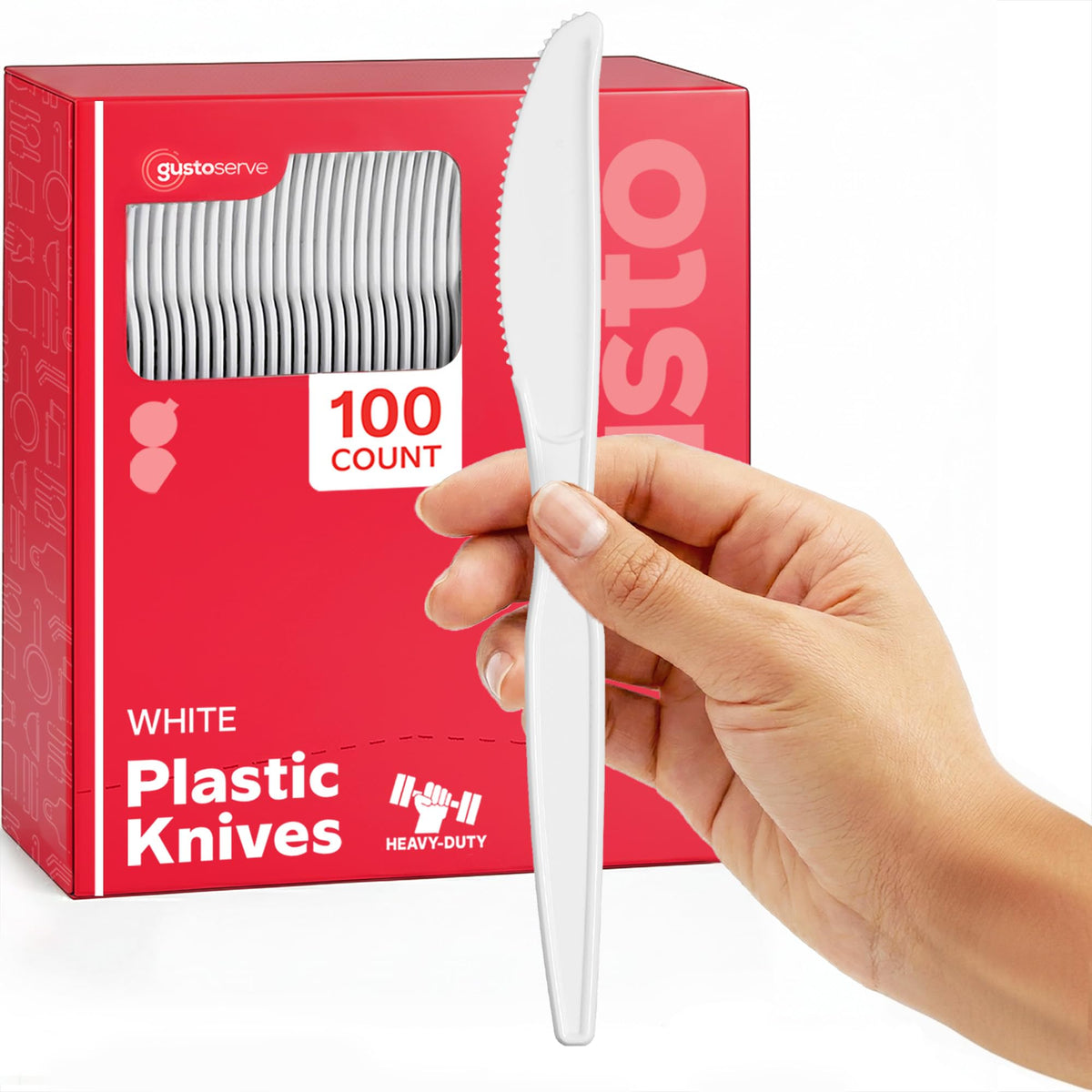 Wise Buy Plastic Knife 10x100pcs