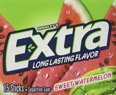 Wrigley's - Extra - Sweet Watermelon Chewing Gum 15 Sticks x 10 Pack