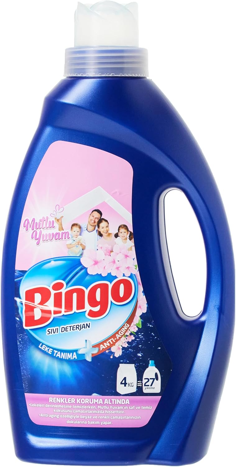 Bundle Bingo Liquid Laundry Detergent Colors 3Lx6 (RED)