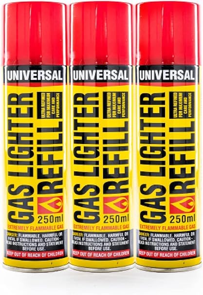 Gas Lighter Refill 5 Changeable Nozzle 250ml