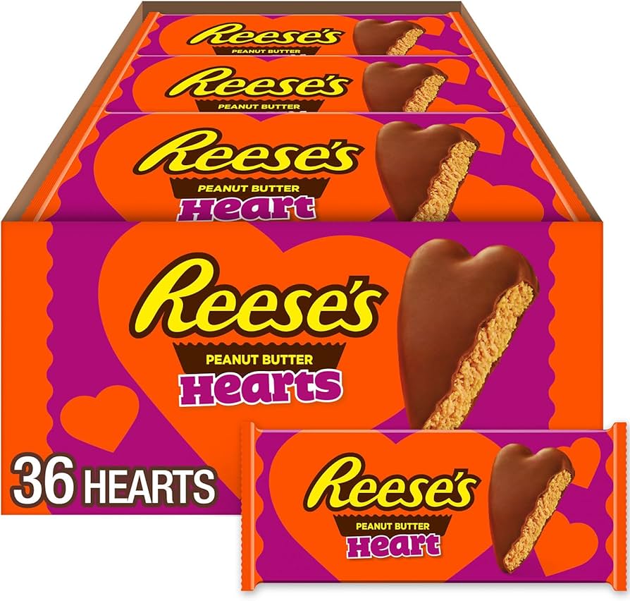 Reese's Penut Butter Heart Cane Valentine Special 61G * 18 Pack