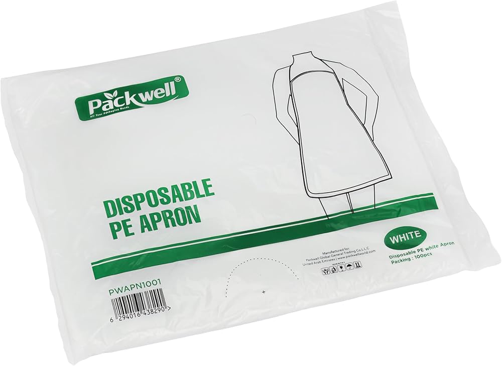 Pe Apron White 100pcs