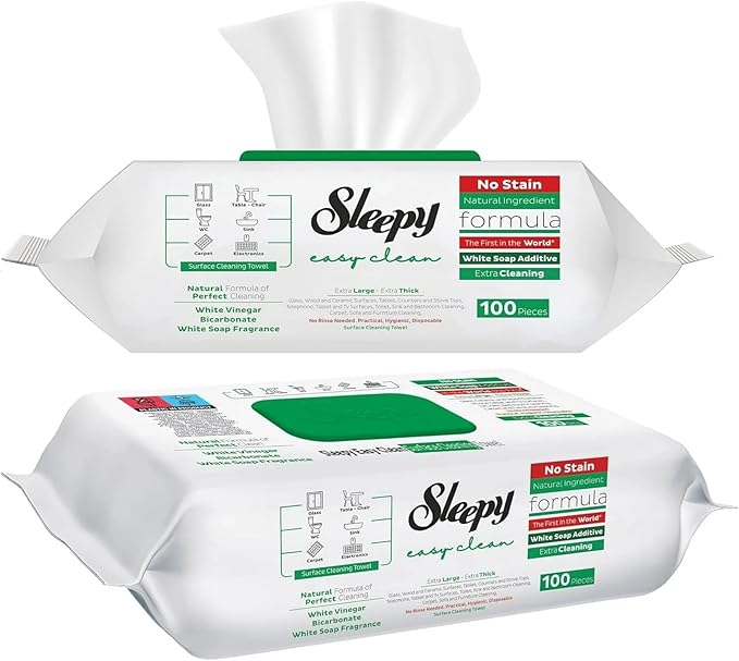Bundle Sleepy Surface Cleaning Towels Green 6x100pcs