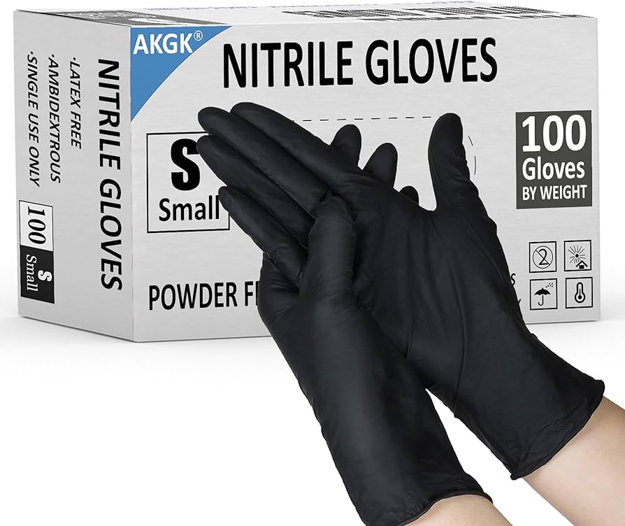 Black Nitro - Disposable Black Nitile Examination Glove Small 100pcs