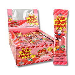 Sour Power Candy Straws - Strawberry 50g * 24 Pack