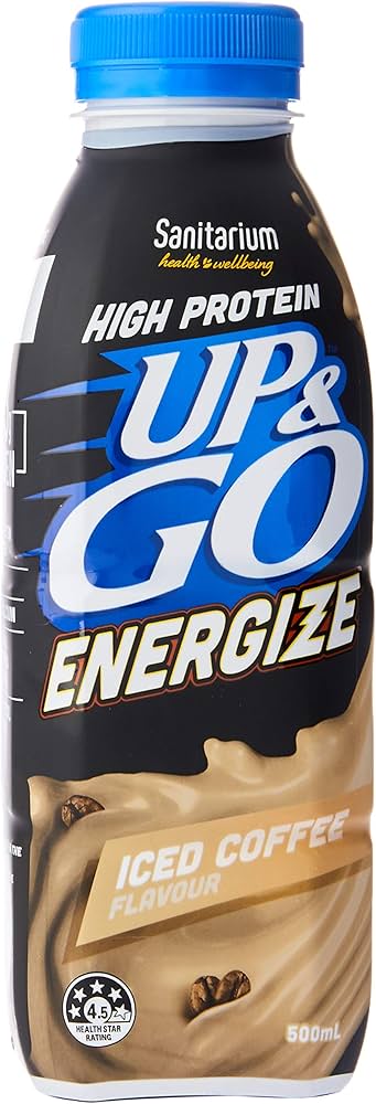 UP&GO PROTEIN ENERGIZE LIQUID BREAKFAST ICED COFFE 500mL x 12 Pack